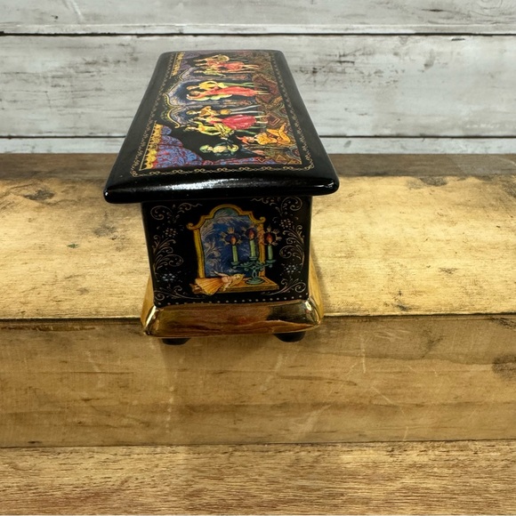 1991 Ardleigh Elliott Numbered Porcelain Russian Nutcracker Music Trinket Box - Picture 5 of 9